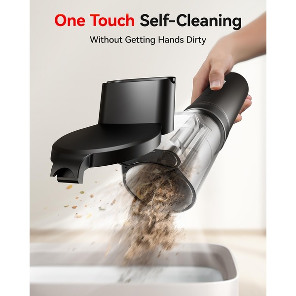 REDTIGER Cordless Car Vacuum Cleaner - 70 Min Runtime, USB-C Fast Charge