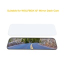 WOLFBOX 12-Inch Anti-Glare Film for Rear View Mirror Dash Cam