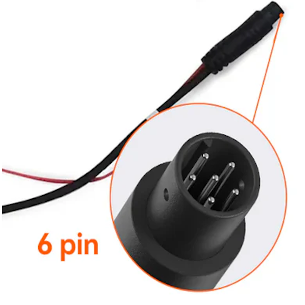 WOLFBOX 6-Pin USB-C Rear Camera Replacement Cable 33/50/98FT for G-Models - 15m