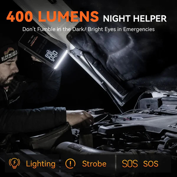 WOLFBOX MegaVolt 24Air 4000A Jump Starter Air Compressor 4-in-1  