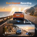 WOLFBOX M40 4K 10 Inch ADAS WiFi Touch Screen Mirror Dash Cam