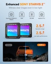 WOLFBOX X3 PRO 2.5K 60FPS Dash Cam, Front, Rear, WiFi, GPS, 64GB, Starvis 2