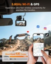 WOLFBOX X3 PRO 2.5K 60FPS Dash Cam, Front, Rear, WiFi, GPS, 64GB, Starvis 2