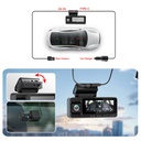 Redtiger A3 3-Channel Dash Cam with 2.5K Front + 1080P Cabin & Rear, 3.18"