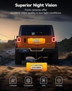 WOLFBOX i17 4K 3 Channel Dash Cam WiFi, GPS, 64GB Card and Night Vision