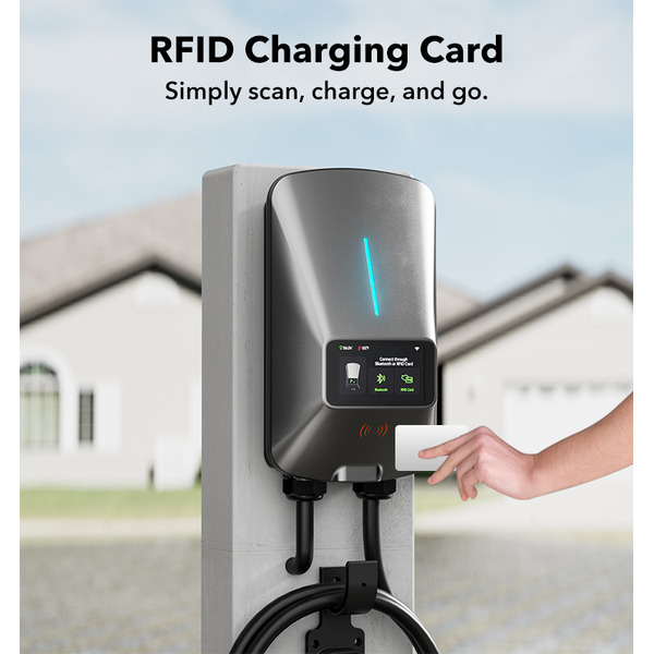 WOLFBOX 7kW WiFi Smart EV Charger - 7.6m Cable, 230V AC Single-Phase