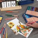 KALOUR 72 Top Grade Colored Pencil Tin Box Set - Premium Quality Pencils