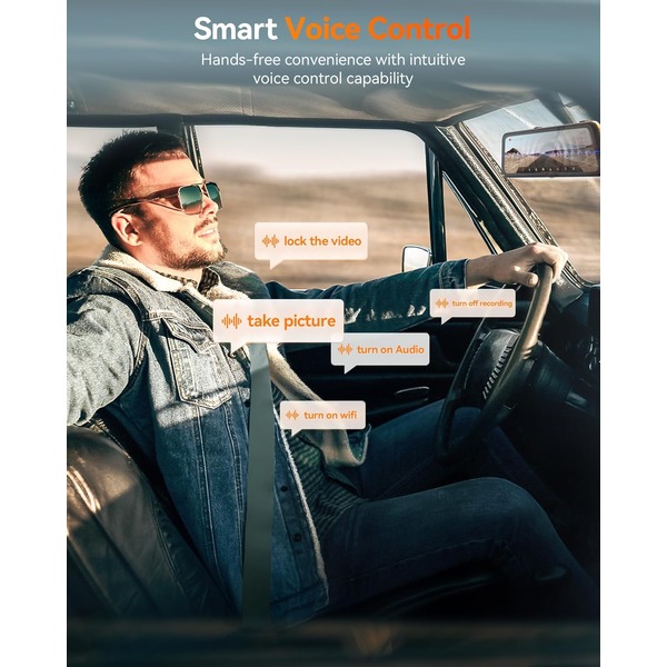 WOLFBOX G900 PRO 4K Mirror Dash Cam with STARVIS 2  