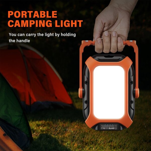 SUPERFIRE GM05 Workshop Lamp - 500 Lumens, Solar & USB-C Rechargeable