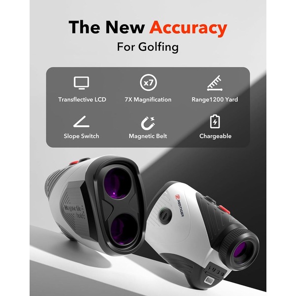 REDTIGER Golf and Hunting Laser Rangefinder 1100 Meters Flag Pole Locking