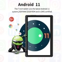 Smart 7" Android Tablet, Quad Core, 2GB RAM, 32GB ROM, WiFi, With Cover