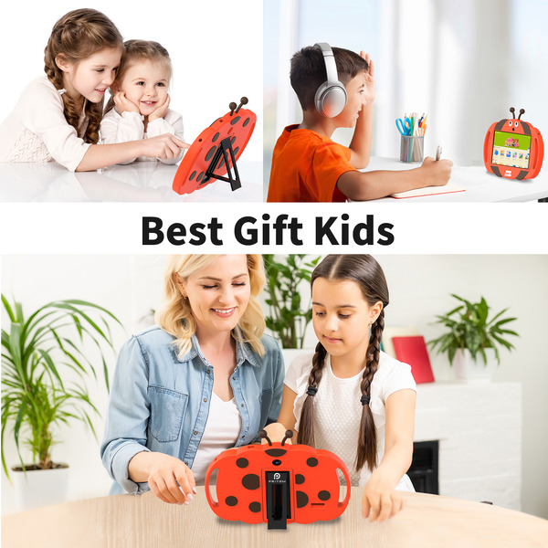 PRITOM Kids Smart Tablet 7 WiFi | 2GB RAM, 32GB Storage, Parental Controls - Orange