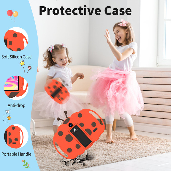 PRITOM Kids Smart Tablet 7 WiFi | 2GB RAM, 32GB Storage, Parental Controls - Orange