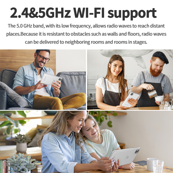 Pritom Tab 8 Pro 8GB RAM 64GB ROM Tablet 8" IPS Display - White