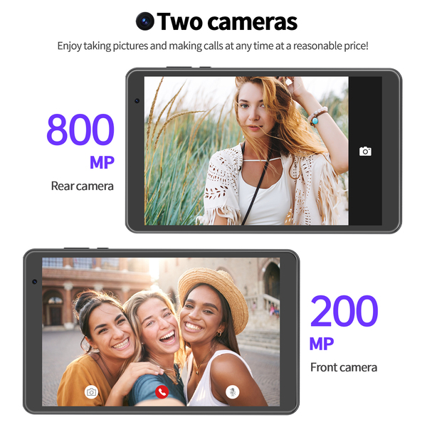 Pritom Tab 8 Pro 8GB RAM 64GB ROM Tablet 8" IPS Display - Grey