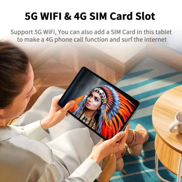 Pritom M70 4G LTE Tablet - 12" FHD, 16GB+256GB