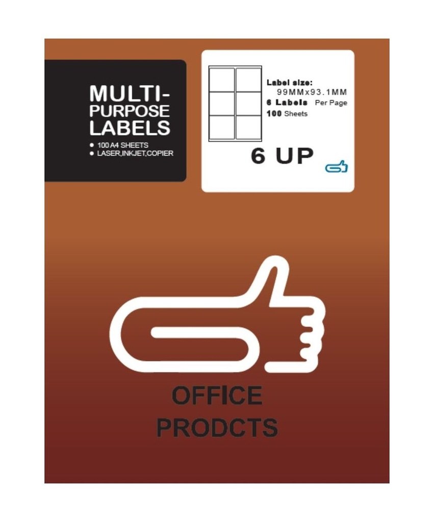 STATIO STICKERS 6UP LABLES
