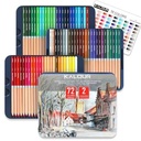 KALOUR 72 Top Grade Colored Pencil Tin Box Set - Premium Quality Pencils