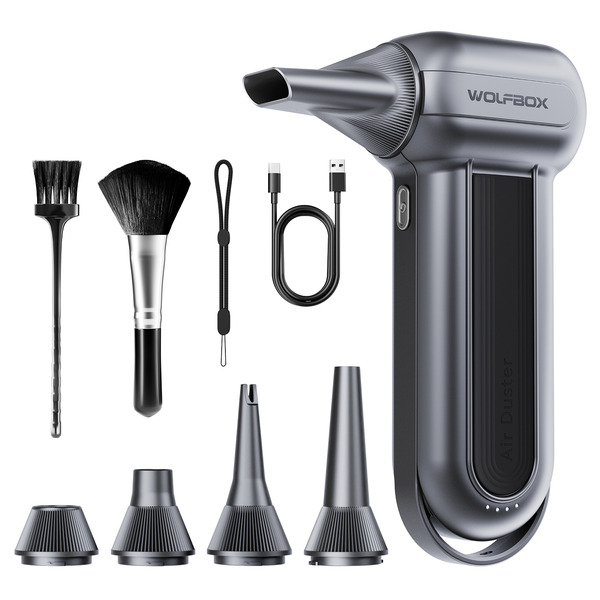 Wolfbox Portable Turbo Compressed Air Jetfan Handheld Cleaner & Hairdryer MF100