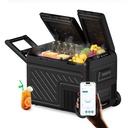 WOLFBOX 12V Car Fridge Freezer - 35L Dual-Zone Portable Electric Cooler