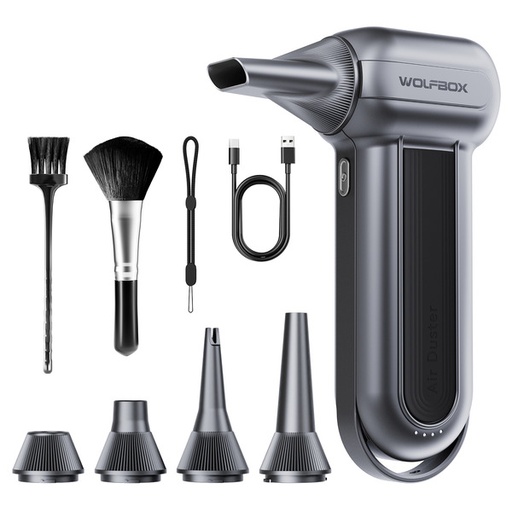 [6248] Wolfbox Portable Turbo Compressed Air Jetfan Handheld Cleaner & Hairdryer MF100